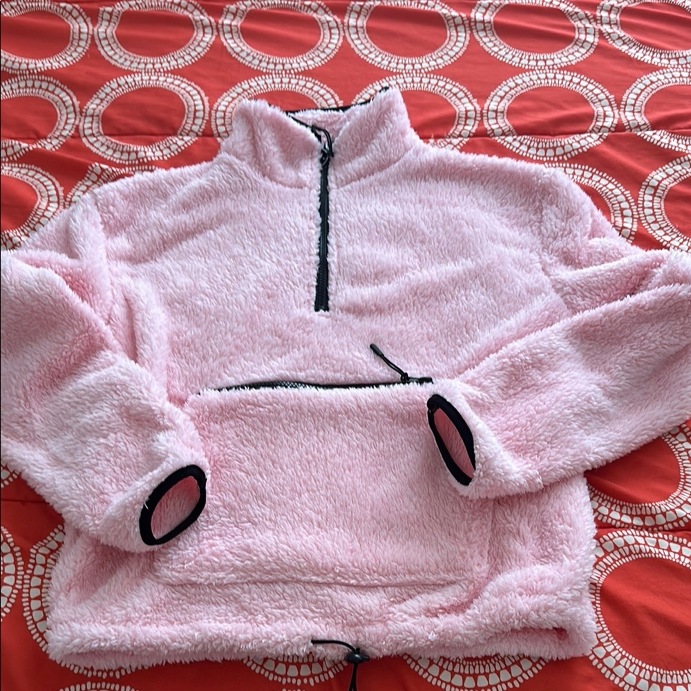 Cozy Pink Fleece Pullover